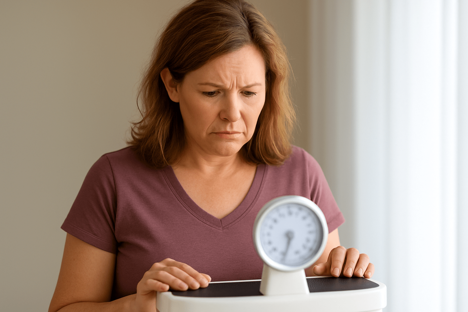 Scale and measuring tape representing metabolic health